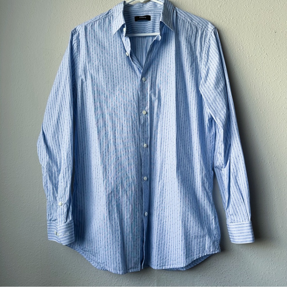 Blue Striped Button-Down